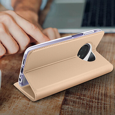 Dux Ducis Housse pour Xiaomi Redmi Note 9T Étui Porte-carte Fonction Support Vidéo  Rose pas cher