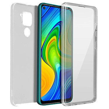 Avizar Coque Xiaomi Redmi Note 9 Protection Arrière Rigide + Avant Souple