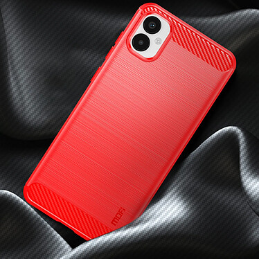 Avis Avizar Coque pour Samsung Galaxy A05 Effet Carbone Silicone Flexible Antichoc  Rouge