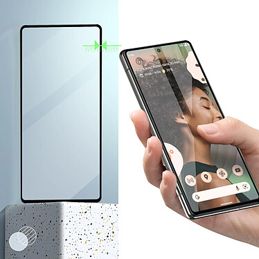 Avizar Verre Trempé pour Google Pixel 6a Ultra-résistant Dureté 9H Anti-traces  Contour Noir pas cher