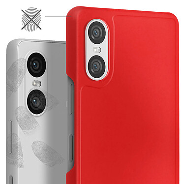 Avis Avizar Coque pour Sony Xperia 10 VI Polycarbonate Anti-traces Rouge