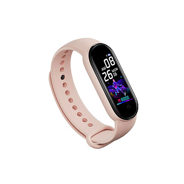 Eko Bracelet Connecté 4.0 Édition Fire Waterproof IP67 en Silicone Rose champagne