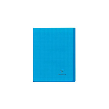 CLAIREFONTAINE Kover Book piqué polypro transparent bleu 17x22 96p séyès