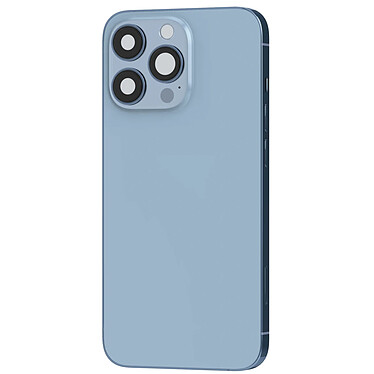 Clappio Châssis iPhone 13 Pro Max avec Vitre arrière de remplacement Bleu Clair