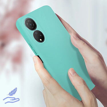 Acheter Avizar Coque pour Honor X7 Silicone Semi-rigide Finition Soft-touch Fine  Turquoise