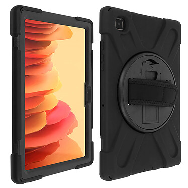 Avizar Coque Samsung Galaxy Tab A7 10.4 2020 Antichoc Hybrid Poignée et Béquille Noir