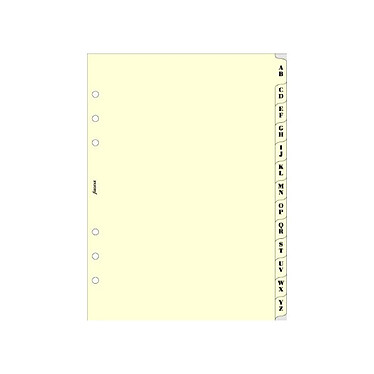 FILOFAX Recharge index alphabétique format A5 Crème