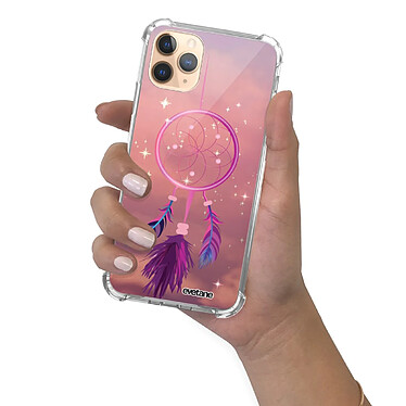 Evetane Coque iPhone 11 Pro anti-choc souple angles renforcés transparente Motif Attrape rêve rose pas cher