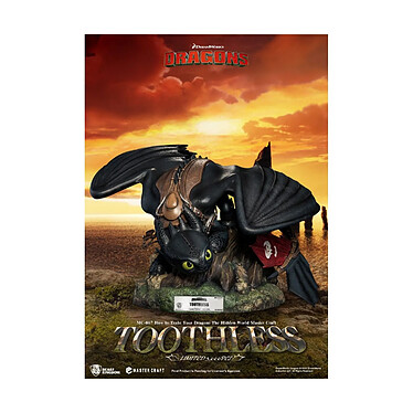 Dragons - Statuette Master Craft Toothless 24 cm