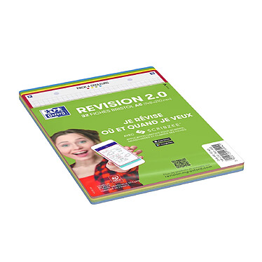 Avis OXFORD Paquet de 32 Fiches Bristol revision 2.0 Perforées 148x210 mm A5 Q5/5 coloris assortis