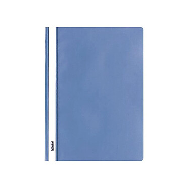 HERLITZ Lot de 10 chemise à lamelle format A4 Polypro Bleu