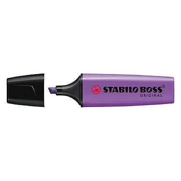 STABILO Surligneur BOSS ORIGINAL Rechargeable Pointe Biseautée 2-5 mm Lavande x 10