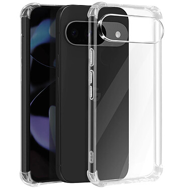 Avizar Coque pour Google Pixel 9 et 9 Pro Antichoc Flexible Coins renforcés Transparent