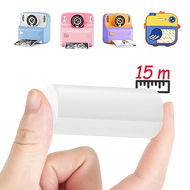 Acheter Maxlife Papier Adhésif pour Imprimante Photo Enfant Pack de 5 Rouleaux Blanc