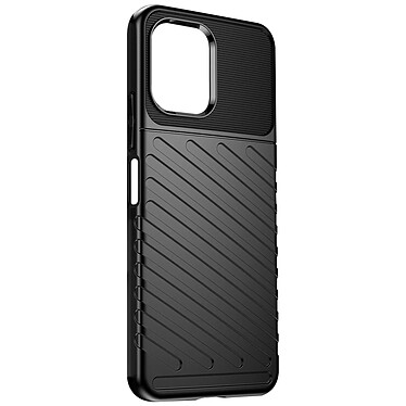 Avizar Coque Souple pour Xiaomi Redmi 12 Design Strié Antidérapant Noir