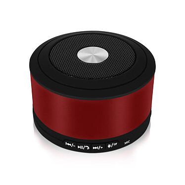 Avizar Enceinte Bluetooth avec Microphone et indicateur LED Autonomie 3H Venus Rouge