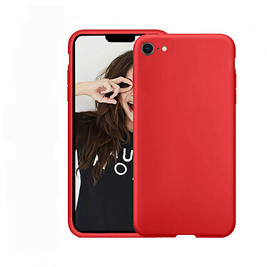 Jaym Coque pour Apple iPhone 7 / 8 / SE 2020 / SE 2022 Premium Silicone Microfibre Rouge