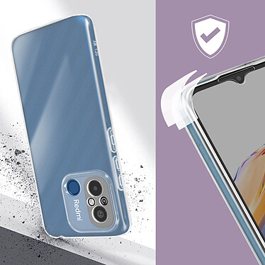 Avis Avizar Coque Intégrale pour Xiaomi Redmi 12C Arrière Rigide et Avant Souple Transparent