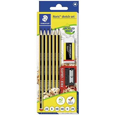 STAEDTLER Kit crayon Noris + gomme + taille-crayon GRATUIT