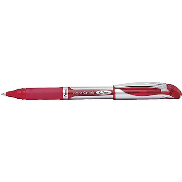 PENTEL Stylo Roller Encre Gel Liquid EnerGel BL57 Pointe 0,7mm Rouge x 12