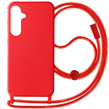 Avizar Coque Cordon Semi-Rigide pour Samsung Galaxy S23 FE Rouge