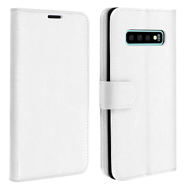 Avizar Housse Samsung Galaxy S10 Étui Portefeuille Rangements Cartes Support Blanc