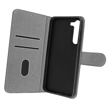 Avizar Housse pour Samsung Galaxy S23 Plus Clapet Portefeuille Fonction Support Vidéo  gris