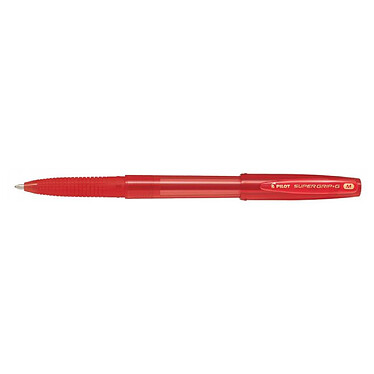 PILOT Stylo Bille SUPER GRIP G à Capuchon Pte Moyenne Rouge x 12