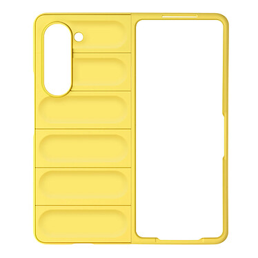 Avizar Coque pour Samsung Galaxy Z Fold 5 Silicone Gel Souple et Robuste  Jaune