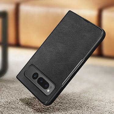 Avis Avizar Coque pour Google Pixel Fold, Rigide en Simili Cuir Noir