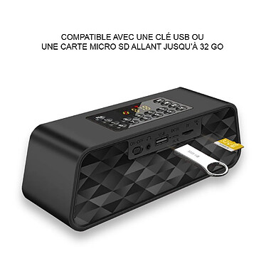 Avis Evetane Enceinte bluetooth double haut-parleurs Noir