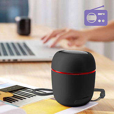 Avis Avizar Mini Enceinte Bluetooth 5.0 Puissance Sonore 5W Radio FM Micro et Dragonne WSY06  Noir