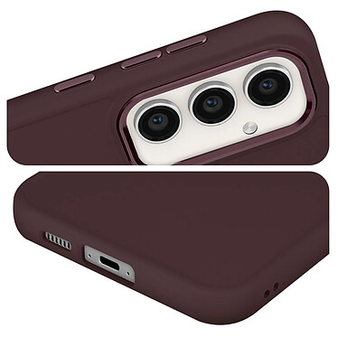 Avis Avizar Coque pour Samsung Galaxy S23 FE Rigide Contour Caméra Métallisé Bordeaux