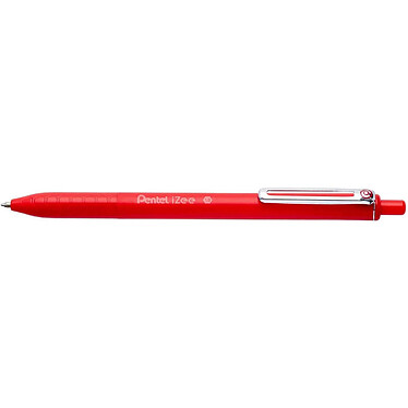 PENTEL Stylo à bille rétractable iZee, rouge x 12