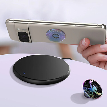 Popsockets PopGrip Space Stitch pour Smartphone, Bague et Support Universel Violet pas cher