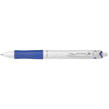 PILOT Stylo bille rétractable Grip ACROBALL PURE WHITE 1.0 Trait 0,4 mm Bleu x 10