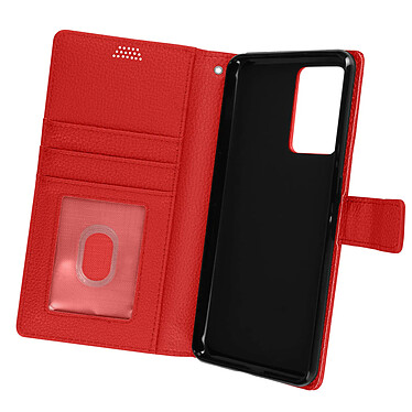 Avizar Étui pour Realme GT Neo 3 Clapet Portefeuille Support Vidéo Dragonne  Rouge