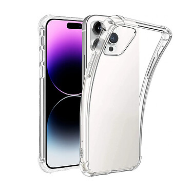 Evetane Coque iPhone 14 Pro Anti-Chocs avec Bords Renforcés en silicone transparente Motif