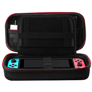 Avizar Pochette pour Nintendo Switch Polyester Rigide Multi-rangements Poignée Noir pas cher