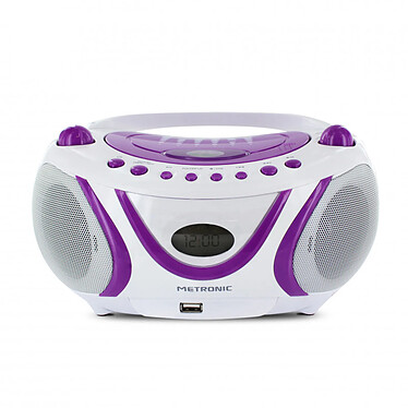 Acheter Metronic 477112 - Lecteur CD Pop Purple MP3 avec port USB, FM - blanc et violet