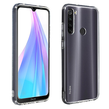 Avizar Coque Redmi Note 8T Souple et Film Verre Trempé Dureté 9H