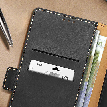 Acheter Avizar Etui pour Samsung S24 Ultra Portefeuille Support Rabat magnétique Noir