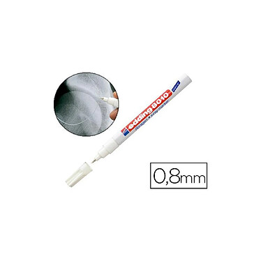 EDDING Marqueur Spécial Radiologie 8010 Blanc Pointe Fine 0,8 mm