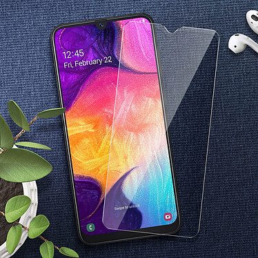 Avis Avizar Film Galaxy A50 Protection Ecran Verre trempé Biseauté noir