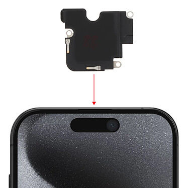 Avis Clappio Haut-parleur interne pour iPhone 15 Pro Max Écouteur de remplacement Noir