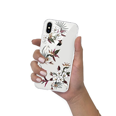 LaCoqueFrançaise Coque iPhone X/Xs 360 intégrale Fleurs Sauvages Tendance pas cher