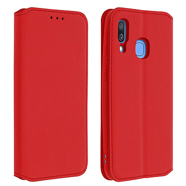 Avis Avizar Housse Samsung Galaxy A40 Étui Folio Portefeuille Fonction Support rouge