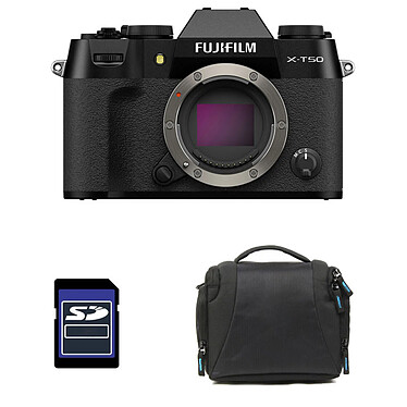 FUJIFILM X-T50 NOIR + Sac + Carte SD 8 Go