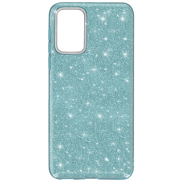 Avizar Coque Samsung Galaxy A72 Paillette Amovible Silicone Semi-rigide bleu