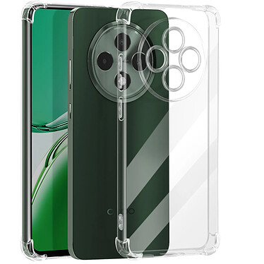 Avizar Coque pour Oppo Reno 12F Antichoc Flexible Coins renforcés Transparent